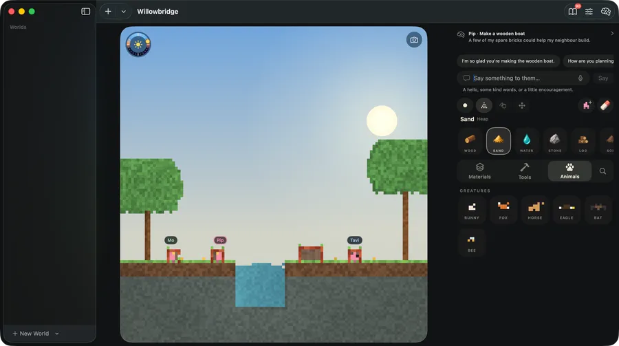 A village in the Mac app